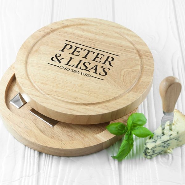 Personalised Cheese Board Set – Couple