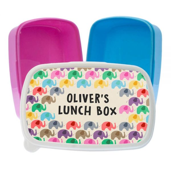 Personalised Lunch Box – Elephant