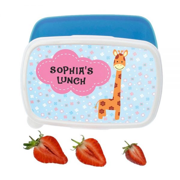 Personalised Lunch Box – Happy Giraffe