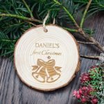 Personalised Christmas Bell Hanging Decoration