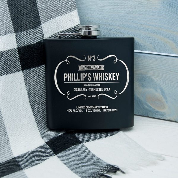 Personalised Hip Flask – Whisky Vintage