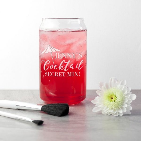 Personalised Glass Can – Cocktail