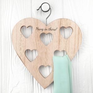 Personalised Hanger – Heart Scarf Holder