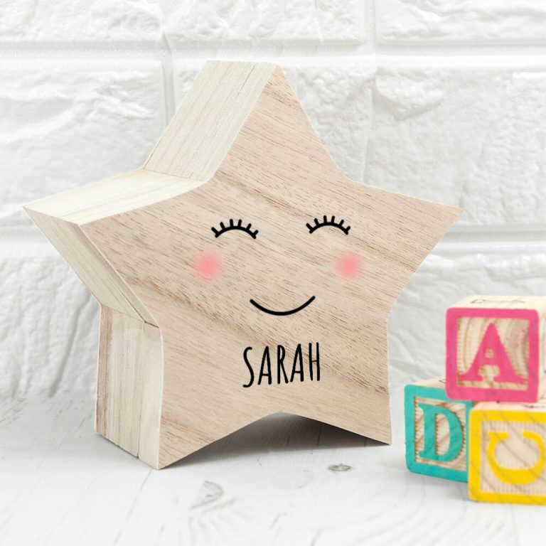 Personalised Keepsake Box – Smiling Star