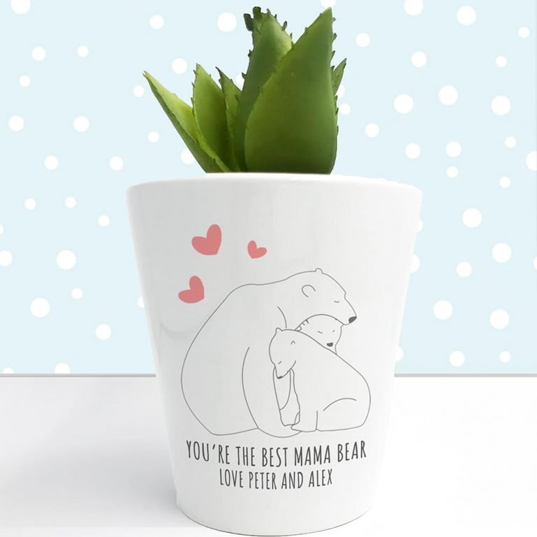 Personalised Plant Pot – Mama Bear