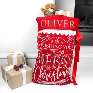 Personalised Traditional Christmas Santa Sack