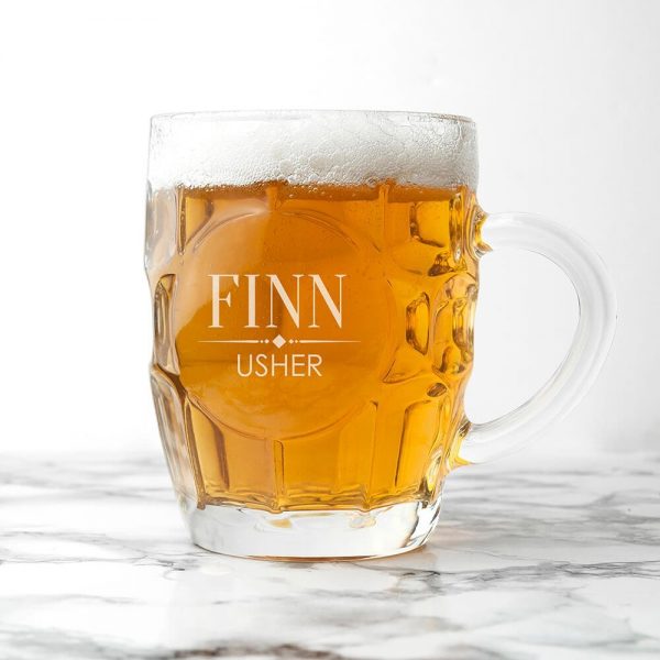 Personalised Wedding Beer Glass (Tankard) – Wedding Role