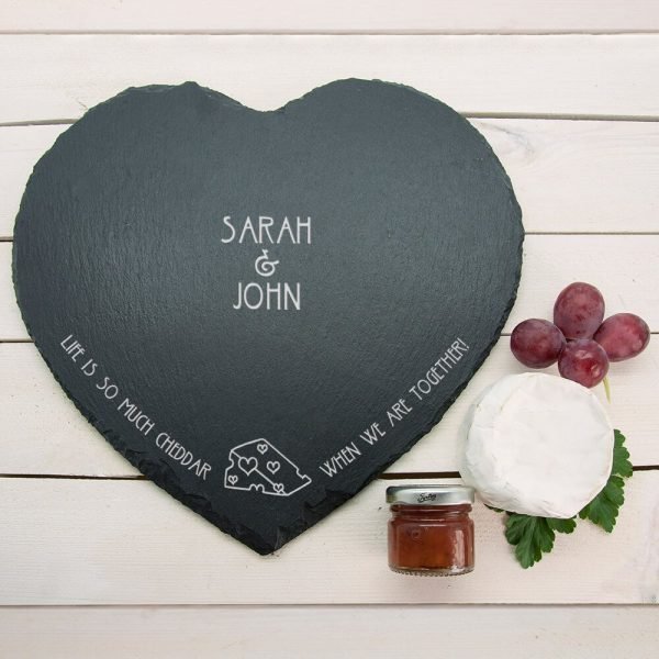 Personalised Slate Cheese Board – Life is so much Cheddar