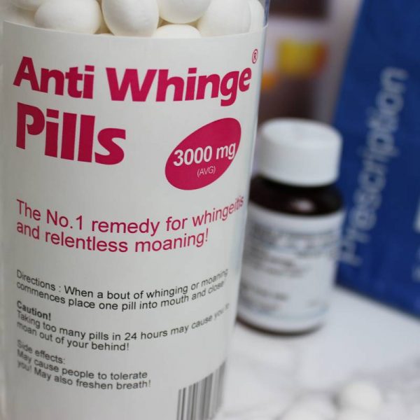 Personalised Anti Whinge Pills