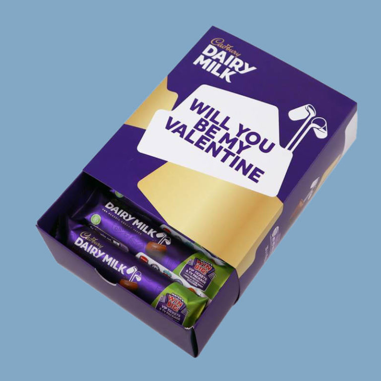 Personalised Box Of Cadbury Dairy Milk Chocolate Bars x20