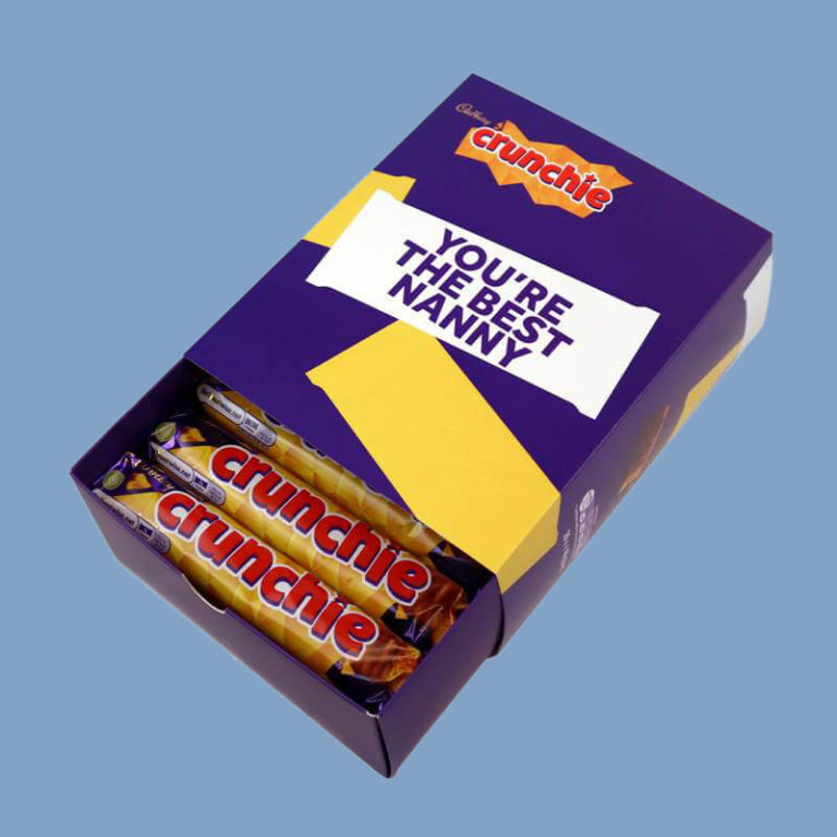 Personalised Box Of Cadbury Crunchie Chocolate Bars x20