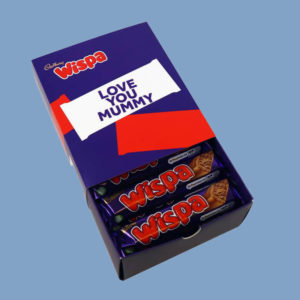 Personalised Box Of Cadbury Wispa Chocolate Bars x20