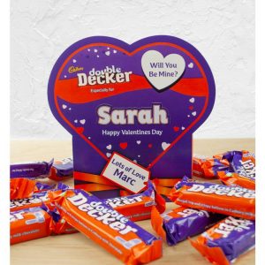 Personalised Valentines Box Of Cadbury Double Decker x20