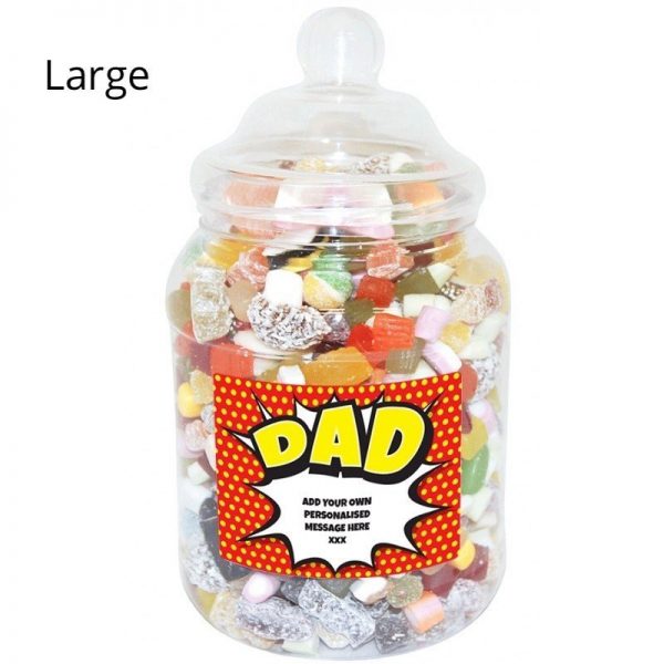 Personalised Dad Sweet Jar