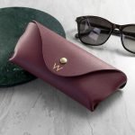Personalised Luxury Leather Glasses Case – Burgundy