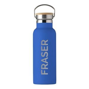 Personalised Insulated Drinks Bottle 500ml – Black – Large Personalisation