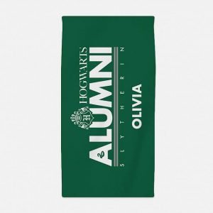 Personalised Slytherin Alumni Beach Towel