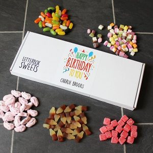 Personalised Letterbox Sweets – Happy Birthday