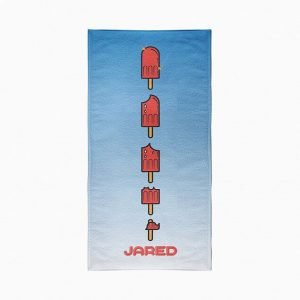 Personalised Popsicles Summer Beach Towel