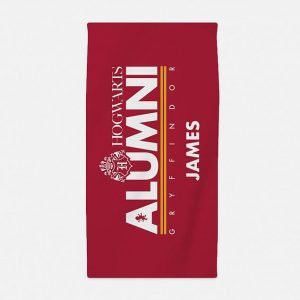 Personalised Gryffindor Alumni Beach Towel