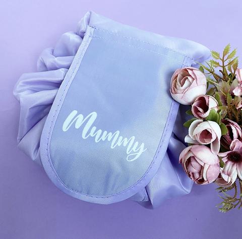 Personalised Drawstring Make Up Bag – Lilac