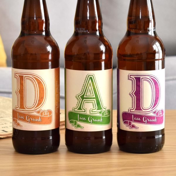 Personalised Beer 3 pack D-A-D Set label