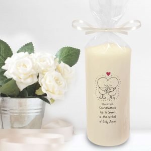Personalised Chilli & Bubble’s New Baby Candle
