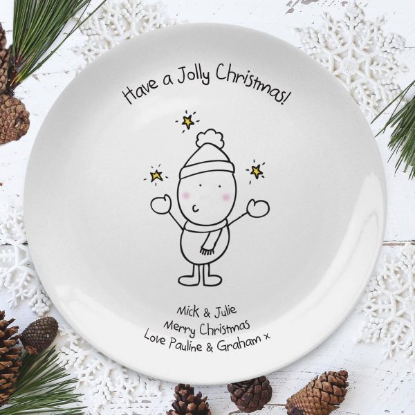 Personalised Chilli & Bubble’s Jolly Christmas Plate