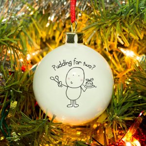 Personalised Chilli & Bubble’s Christmas Pudding Bauble