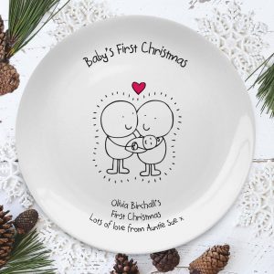 Personalised Baby Boy Elephant Bone China Coupe Plate