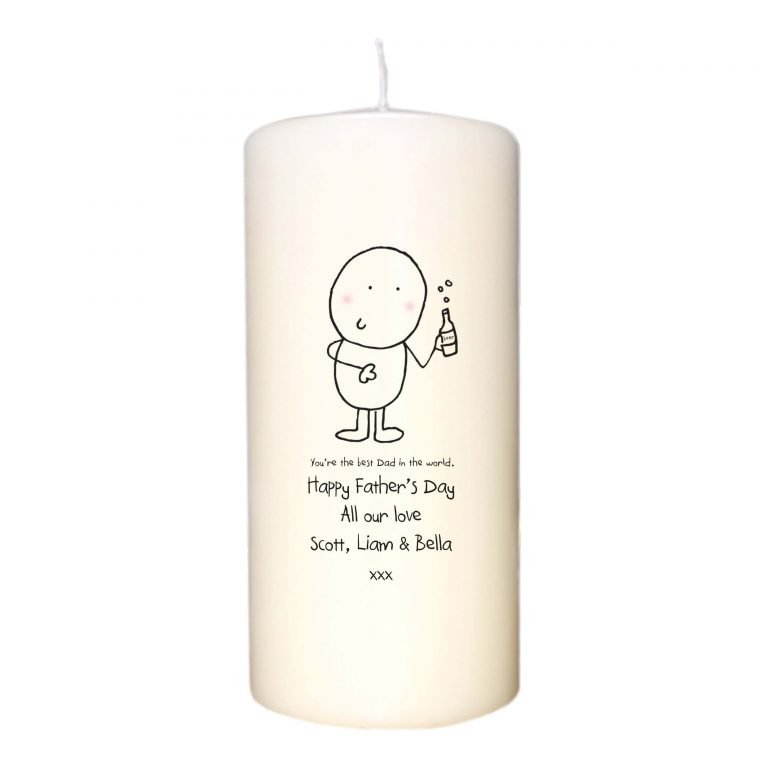 Personalised Chilli & Bubbles Best Dad Candle