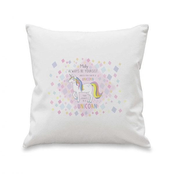Personalised Always Be A Unicorn Cushion