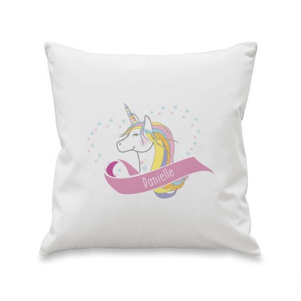 Personalised Unicorn Heart Cushion