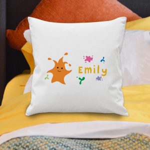 Personalised Arty Mouse Single Character Cushion Cover
