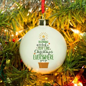 Personalised It’s Beginning To Look A Lot Like Christmas Bauble