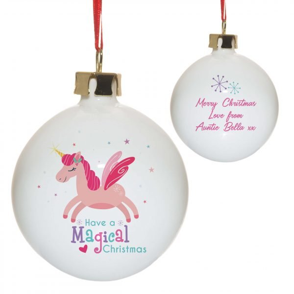 Personalised Magical Christmas Bauble