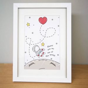 Personalised Out Of This World Framed Print