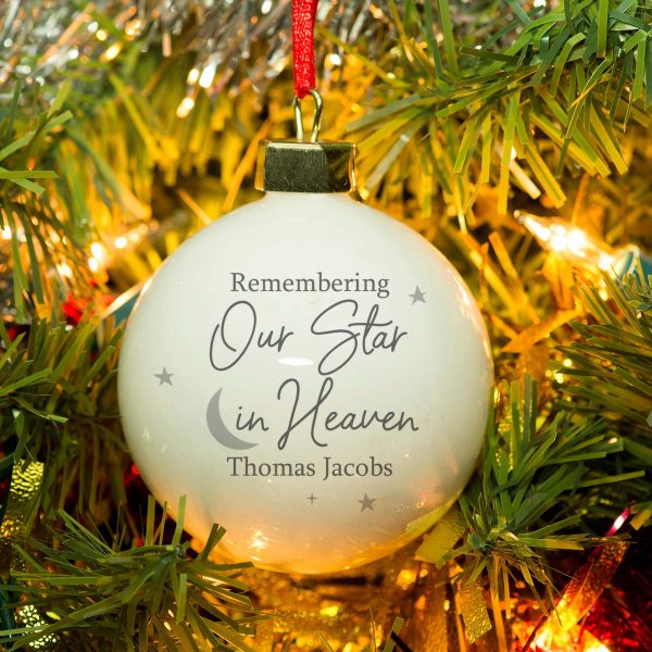 Personalised Our Star In Heaven Bauble