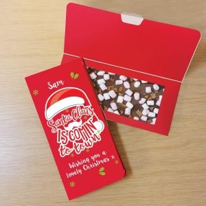Personalised Santa Claus Milk Chocolate Card