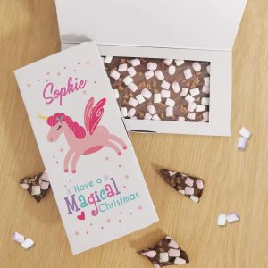 Personalised Magical Christmas Milk Chocolate Card