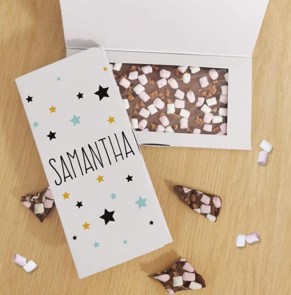 Personalised Star Milk Chocolate Card