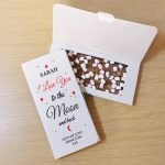Personalised To The Moon & Back Milk Chocolate Card