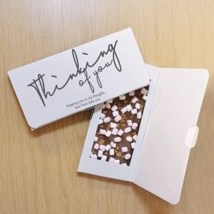 Personalised Thinking Of You Milk Chocolate Card