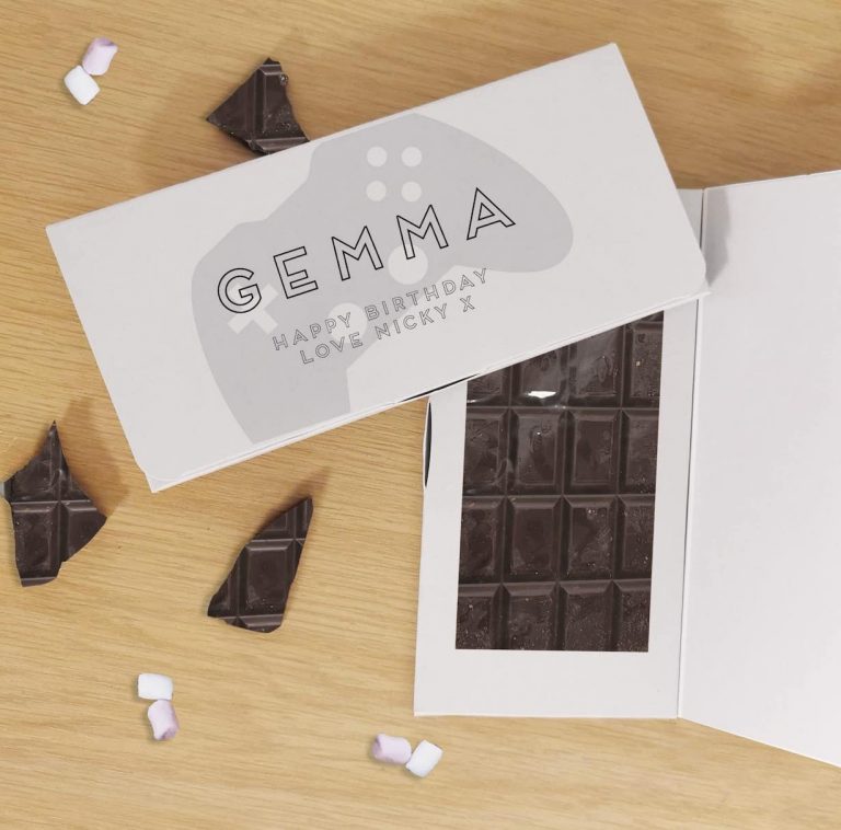 Personalised Controller Dark Chocolate Card