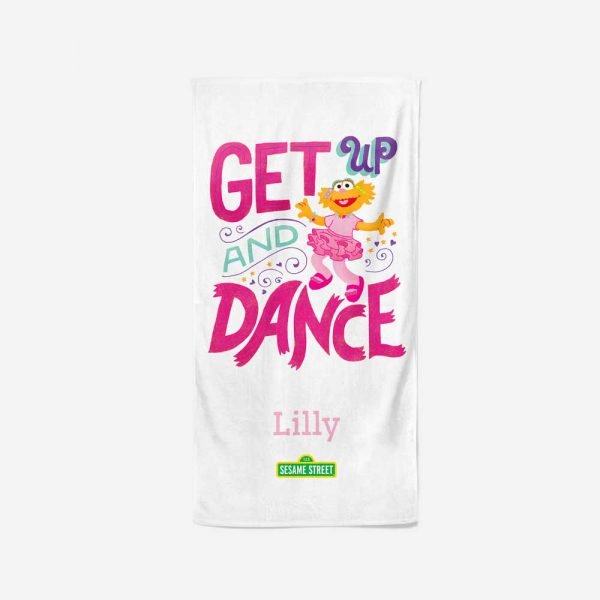 Personalised Get up and Dance Beach Towel
