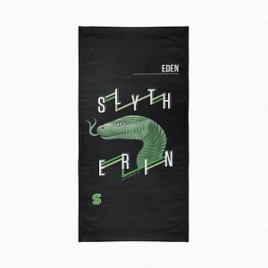 Personalised Slytherin Neo Print Beach Towel