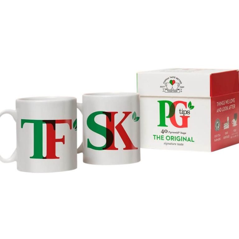Personalised PG Tips Dual Mug & Tea Set
