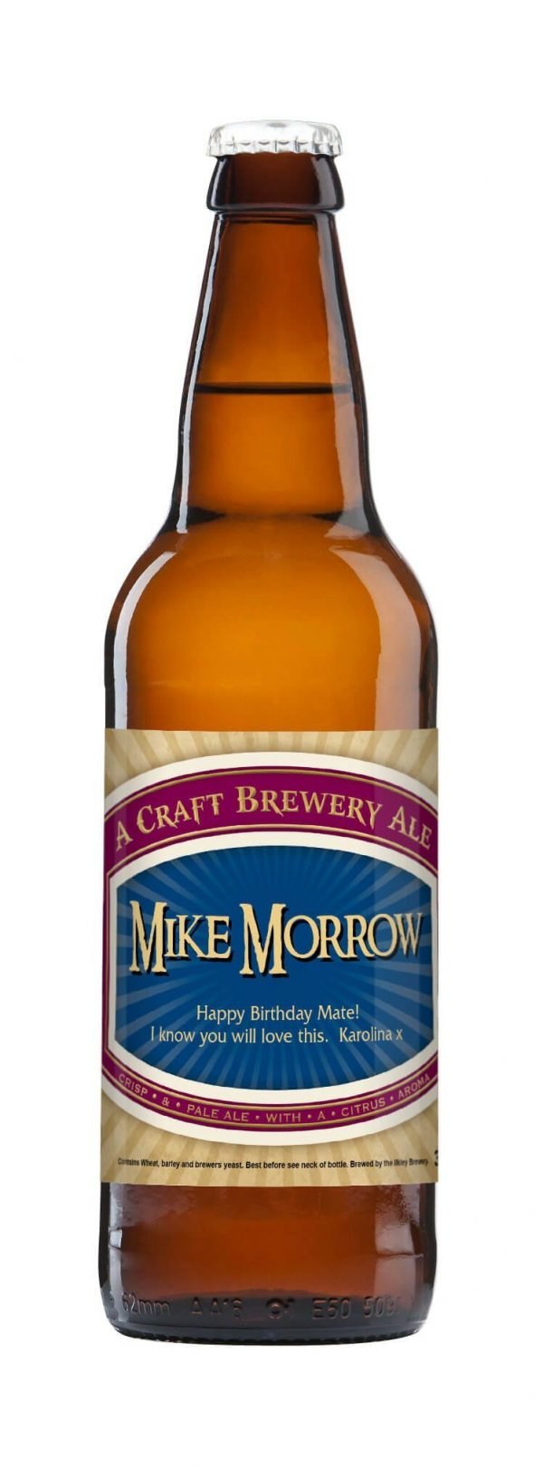 Personalised Craft Beer Traditional label