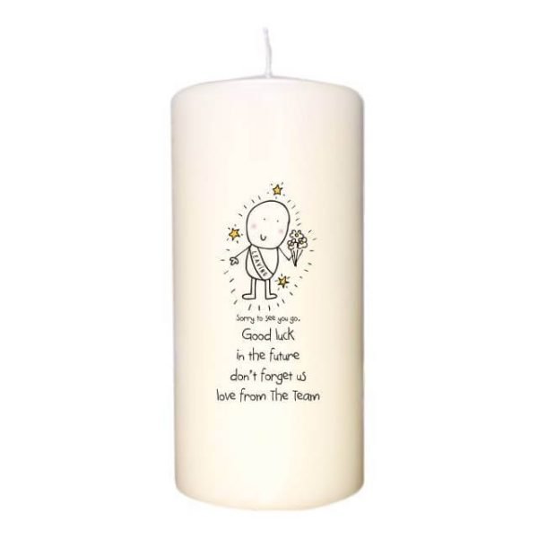 Personalised Chilli & Bubble’s Leaving Candle