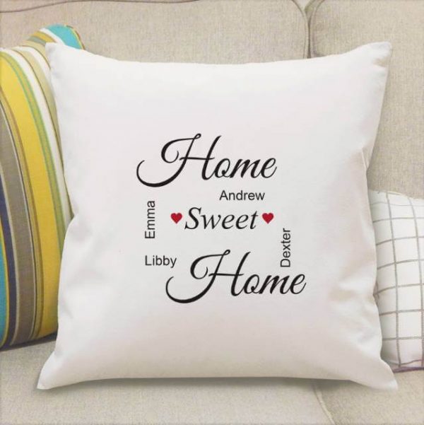 Personalised Home Sweet Home Cushion Cover